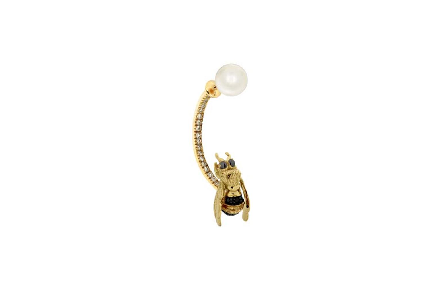 Delfina Delettrez To Bee or Not To Be earring in 18ct gold
